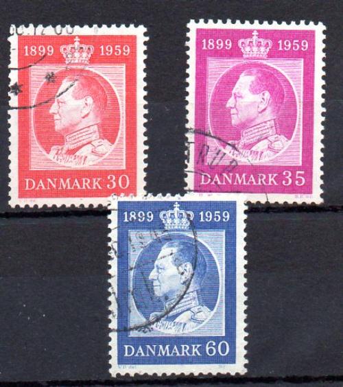 丹麦 1959 年 Yvert 378/80 号 (o)
